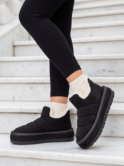 Royalfashion Ženski kratki škornji Zoeno a'la snow boots