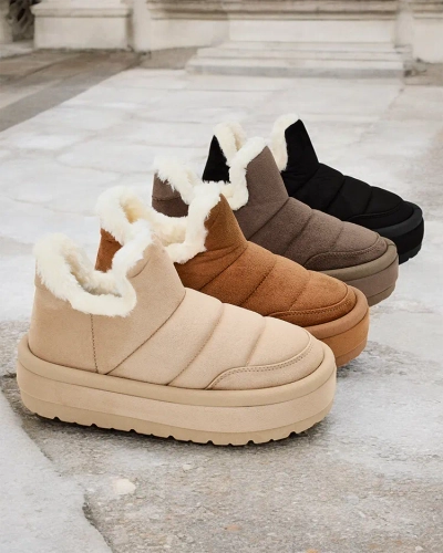 Royalfashion Ženski kratki škornji Zoeno a'la snow boots