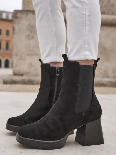Royalfashion Ženski gležnjarji s blok peto Miezo