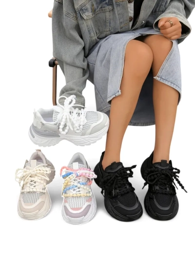 Royalfashion Ženski športni čevlji na debelejši podplati Loness