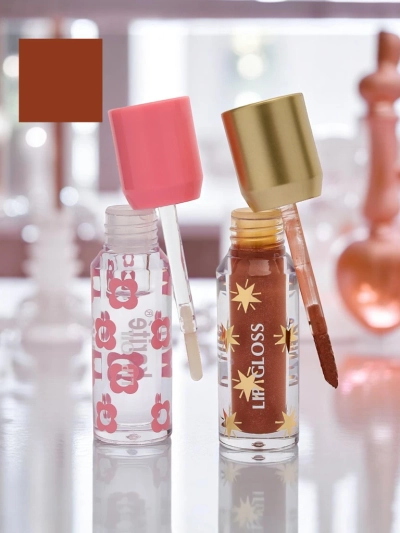 2-v-1 sijaj za ustnice z bleščicami in brezbarven sijaj za ustnice Soft Blush