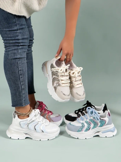 Royalfashion Ženski športni platformski čevlji Angello