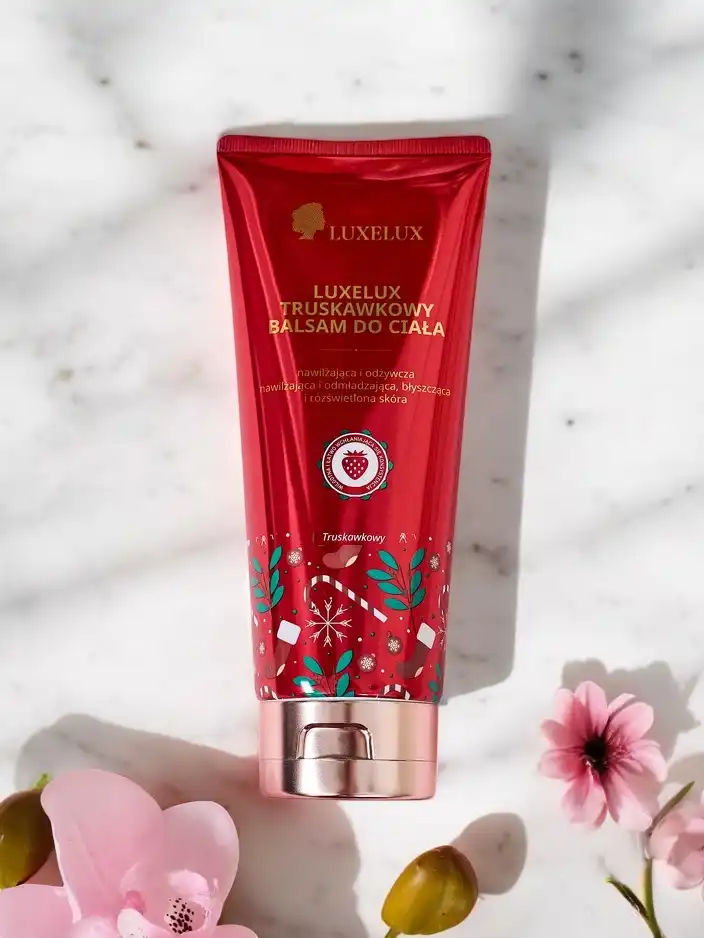 Luxelux božični balzam za telo z vonjem po jagodi 300 ml