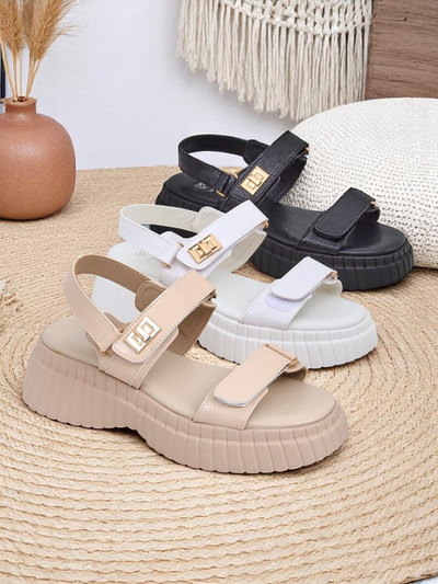 Royalfashion ženski sandali na debelejšem podplatu Aganda