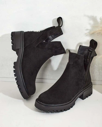 Royalfashion Ženski škornji Gorgie z izrezom