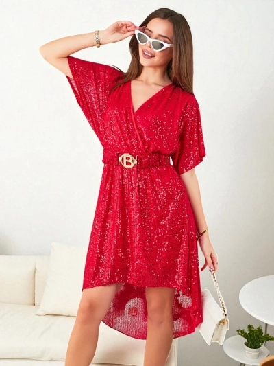 Royalfashion Ženska obleka s cekini