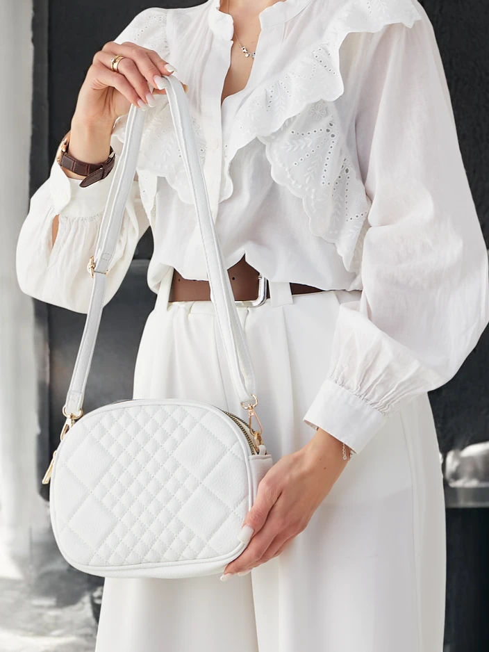 Royalfashion Mala ovalna ženska torbica iz ekološke kože