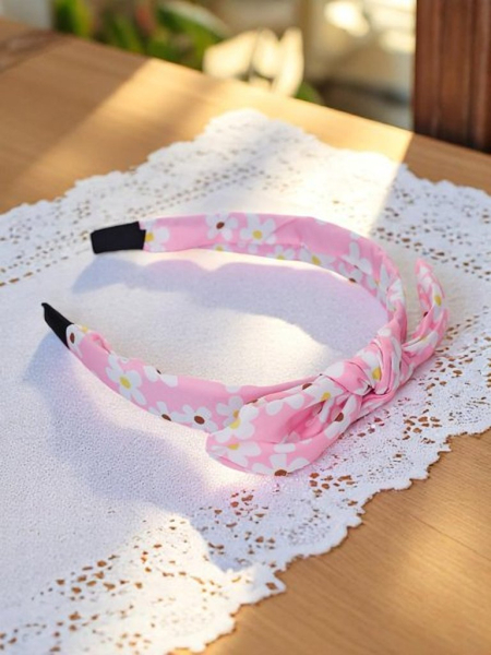 Royalfashion naglavni trak z mašno v cvetju Florinka