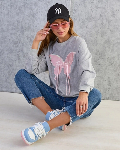 Royalfashion Ženska bombažna majica s tankim potiskom