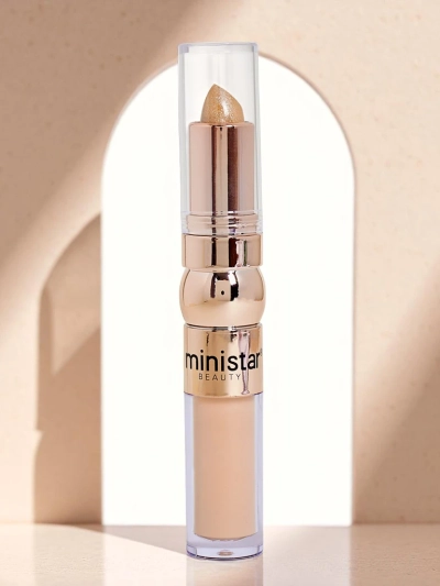 Palica osvetljevalec in tekoči korektor za obraz 2-v-1 Zlati Piškot