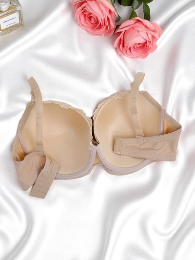 Royalfashion Ženski podložen modrček s čipko Elegance Lace
