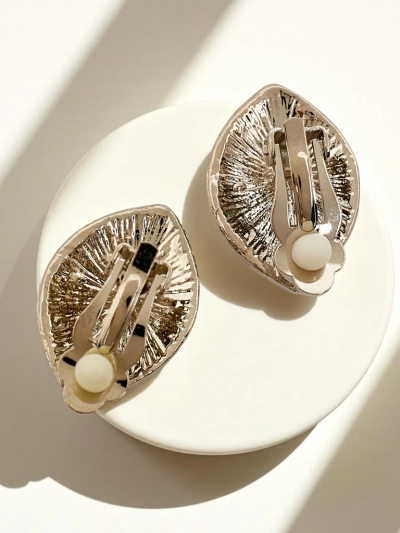 Royalfashion Uhani sponkami za ženske s kubičnim cirkonijem