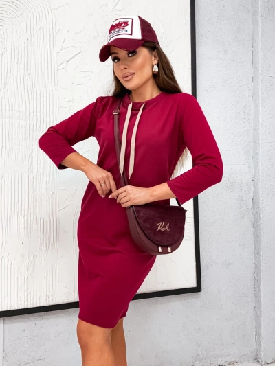 Royalfashion Ženska bombažna mini obleka