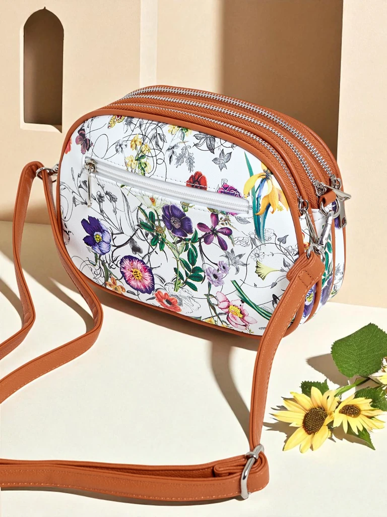 Royalfashion Majhna ženska torbica iz ekološkega usnja Floriana