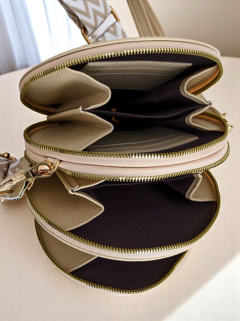 Royalfashion Večnamenska Luna Mini torbica denarnica na traku