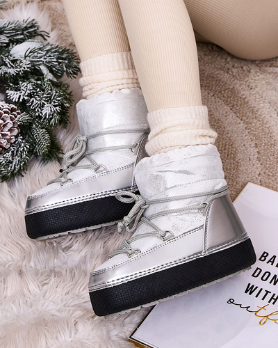 Royalfashion Ženski škornji z vezalkami Yevnoie