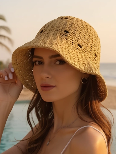 Royalfashion Ženski poletni klobuk Sunny Bucket