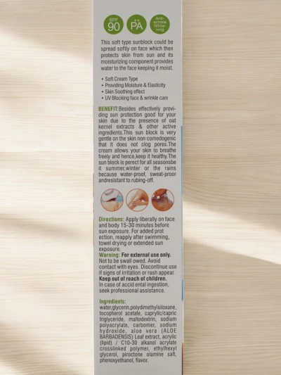 Kreme za sončenje 90 SPF 80ml