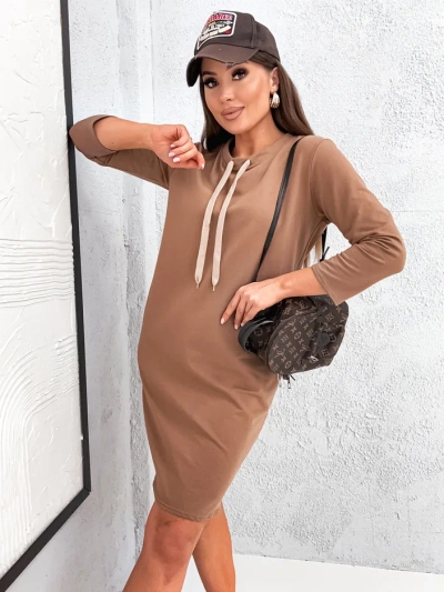 Royalfashion Ženska bombažna mini obleka
