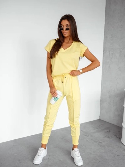 Royalfashion Ženski bombažni casual set s kratkimi rokavi