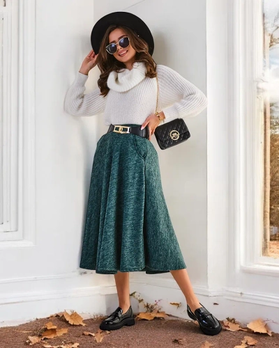 Royalfashion Midi krilo za žene