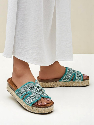 Royalfashion ženski sandali z okraski Candy Candy