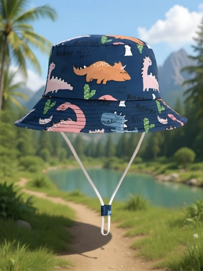 Royalfashion Otroški klobuk s pisanim našitki Happy Patches