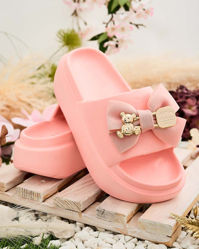 Royalfashion Ženske gumijaste japonke z okrasnim lokom Apis