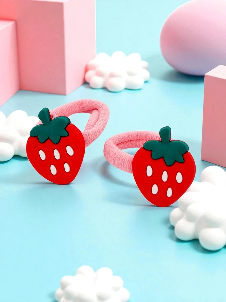 Royalfashion Elastike za lase z motivom sadja Fruity Bloom