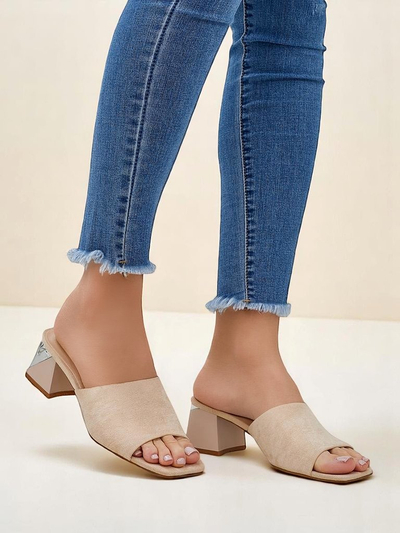 Royalfashion ženski natikači z okrasnimi petami Vollatie