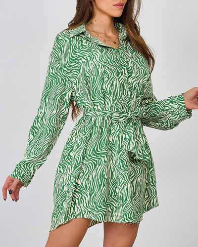 Royalfashion ženska mini obleka z vzorcem a'la zebra