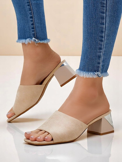 Royalfashion ženski natikači z okrasnimi petami Vollatie