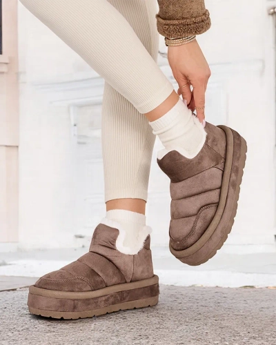 Royalfashion Ženski kratki škornji Zoeno a'la snow boots