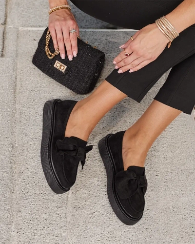 Royalfashion Ženski polpravi čevlji z lokom Eriz