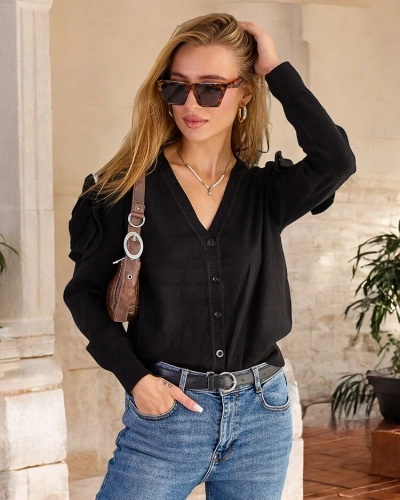 Royalfashion Ženski pulover brez gumbov