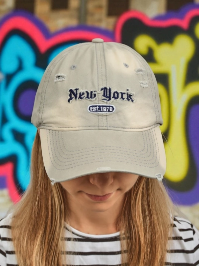 Royalfashion Šiltovka New York 1976 s vyblednutými časťami