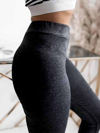 Royalfashion Legginsy damskie w kolorze ciemnoszarym