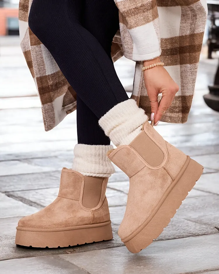 Royalfashion Ženski kratki škornji Nomas a'la snow boots
