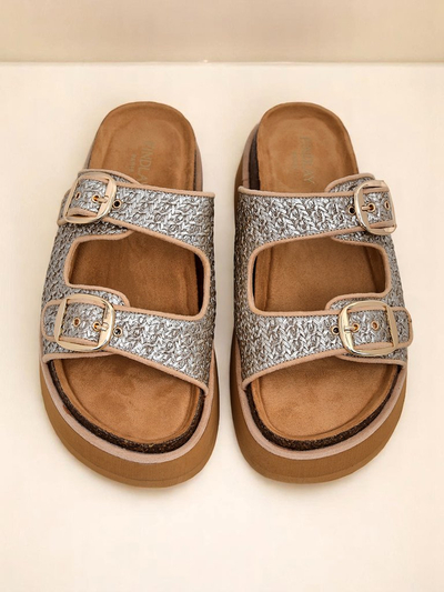 Royalfashion Ženski natikači s platformo Nora Woven