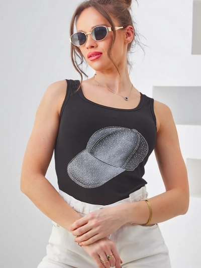 Royalfashion Ženska bombažna majica s kapuco