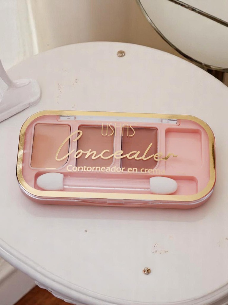 Matirajoča paleta za senčenje obraza, 3 odtenki Cashmere Cocoa