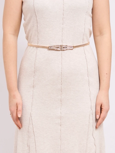 Aurelia Classico – ženski zlati kovinski pas z okrasnim zapenjanjem