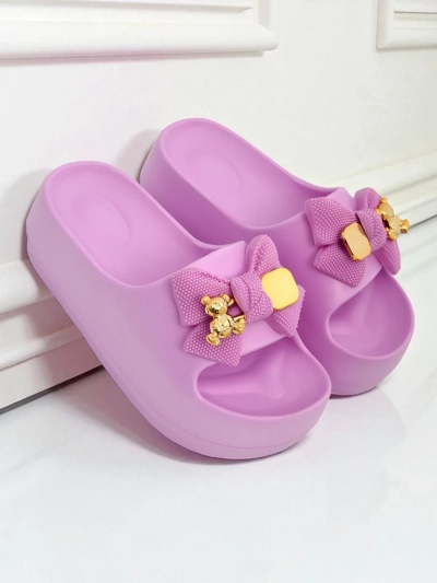 Royalfashion Ženske gumijaste natikače z okrasno pentljo Alday