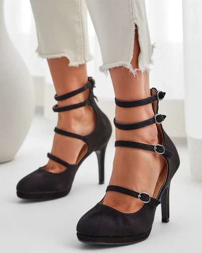 Royalfashion Ženske stiletto pete s trakovi Celose