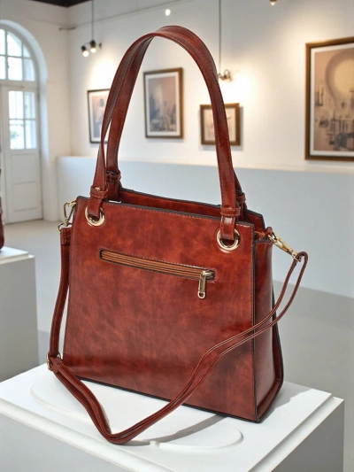 Ženska shopper torba iz eko usnja Silent Raven