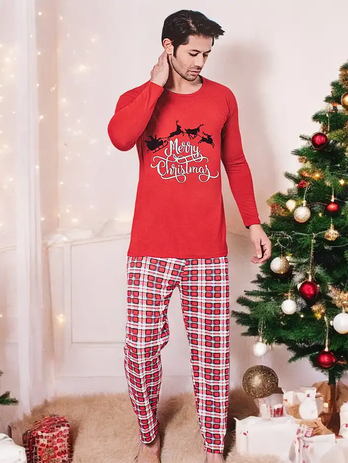 Royalfashion bombažni moški počitniški pižama