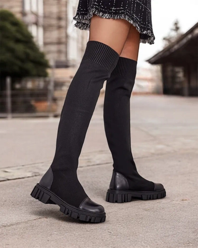 Royalfashion Ženske slip-on bizon čizme