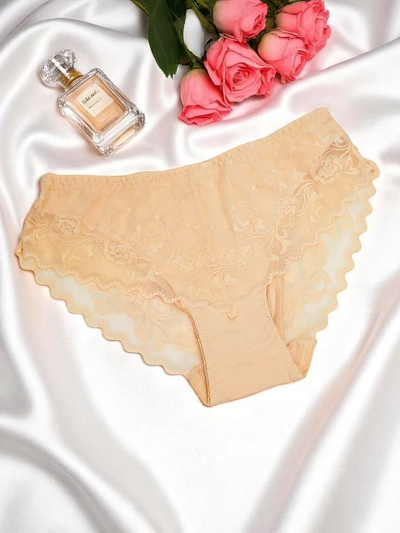 Royalfashion Ženske bombažne hlačke z čipko Pure Lace