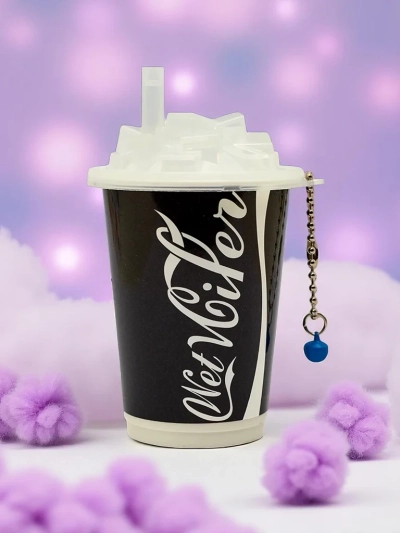 Vlažilni robčki v dekorativni embalaži v obliki skodelice za sladoled 30 kos