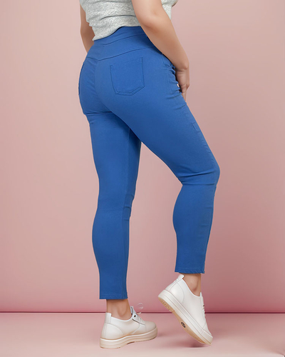 Royalfashion Ženske hlače iz blaga PLUS SIZE